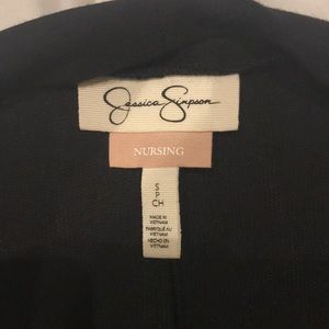 Jessica Simpson Black Nursing Coverup Shirt